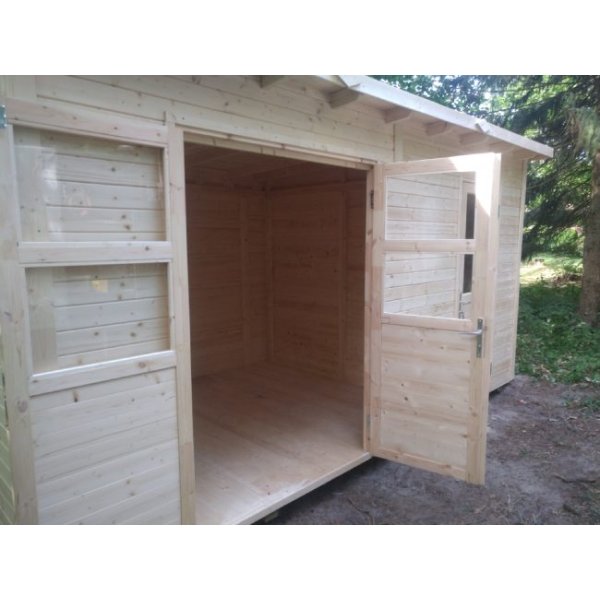 Saunte model 2 redskabsskur umalet p 10,5m2