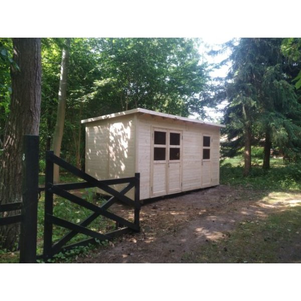 Saunte model 2 redskabsskur umalet p 10,5m2