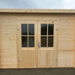 Redskabsskur model Sebbelev 7,8 m&sup2; + udhng 10,76 m&sup2; - Guldklasse