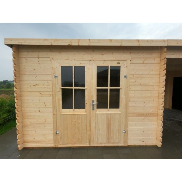 Redskabsskur model Sebbelev 7,8 m&sup2; + udhng 10,76 m&sup2; - Guldklasse