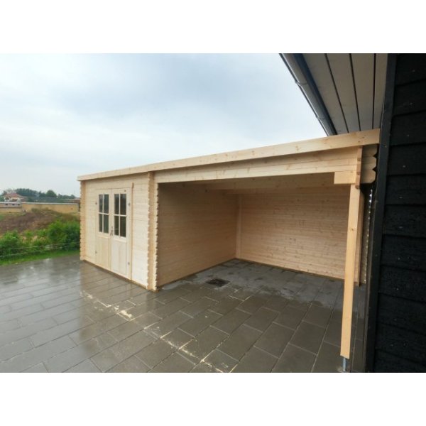 Redskabsskur model Sebbelev 7,8 m&sup2; + udhng 10,76 m&sup2; - Guldklasse