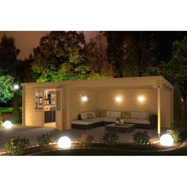 Redskabsskur model Sebbelev 7,8 m&sup2; + udhng 10,76 m&sup2; - Guldklasse