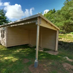 Redskabsskur model Sebbelev 7,8 m&sup2; + udhng 10,76 m&sup2; - Guldklasse