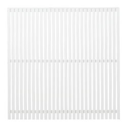 Sendai hegn i hvid 180x180cm (BxH)