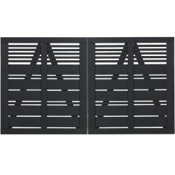 Silence dobbeltlge i sort 200x110cm (BxH)