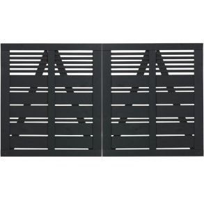 Silence dobbeltlge i sort 200x110cm (BxH)