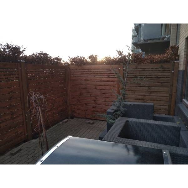 Sina hegn i brun 180x180cm (BxH)