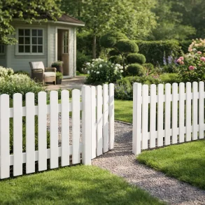 Skagen stakit i grundmalet gr�/hvid model 