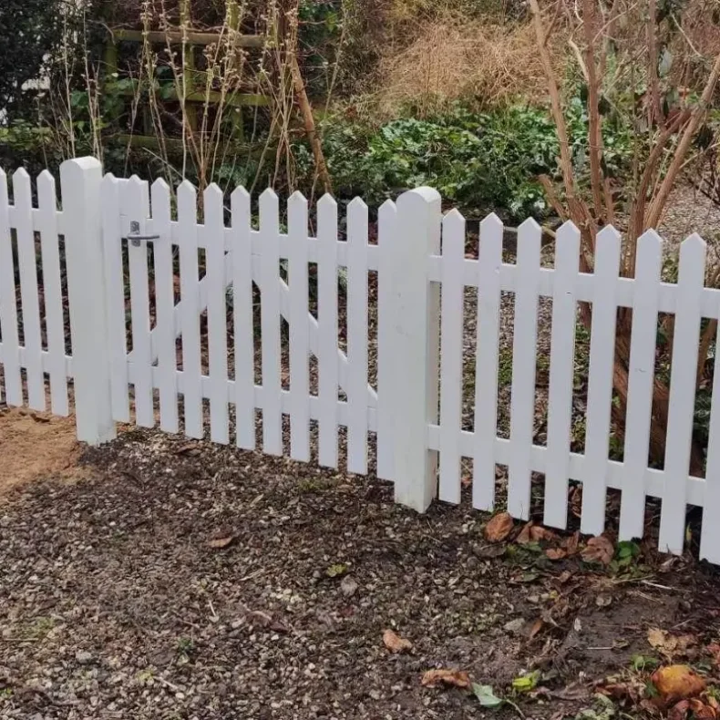 Skagen stakit lux enkeltlge hvid 100x80cm (BxH)