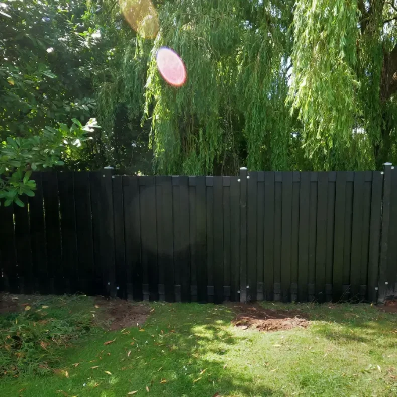 Skanderborg plankevrk 180x180cm i grundmalet sort - Outlet varer 