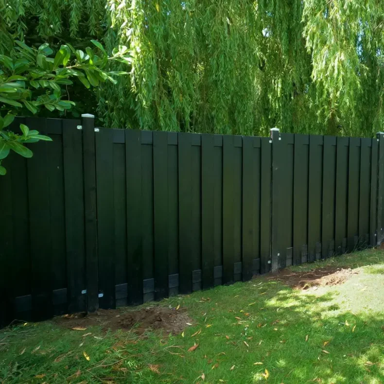 Skanderborg plankevrk 180x180cm i grundmalet sort - Outlet varer 