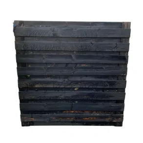 Outlet varer Plankevrk model Skanderborg i grundmalet sort 180x180cm (BxH)