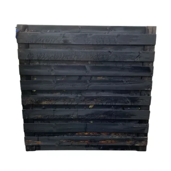 Skanderborg plankevrk 180x180cm i grundmalet sort - Outlet varer 