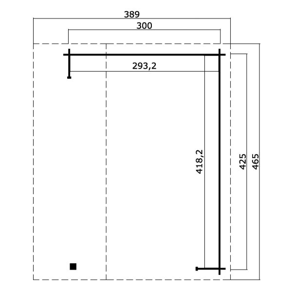 Skjern ben pavillon med 34mm bjlker p 12,3m2