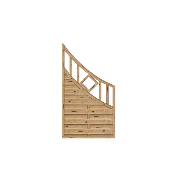 Mayor hegn med bue i l�rk 90x161/90cm (BxH)