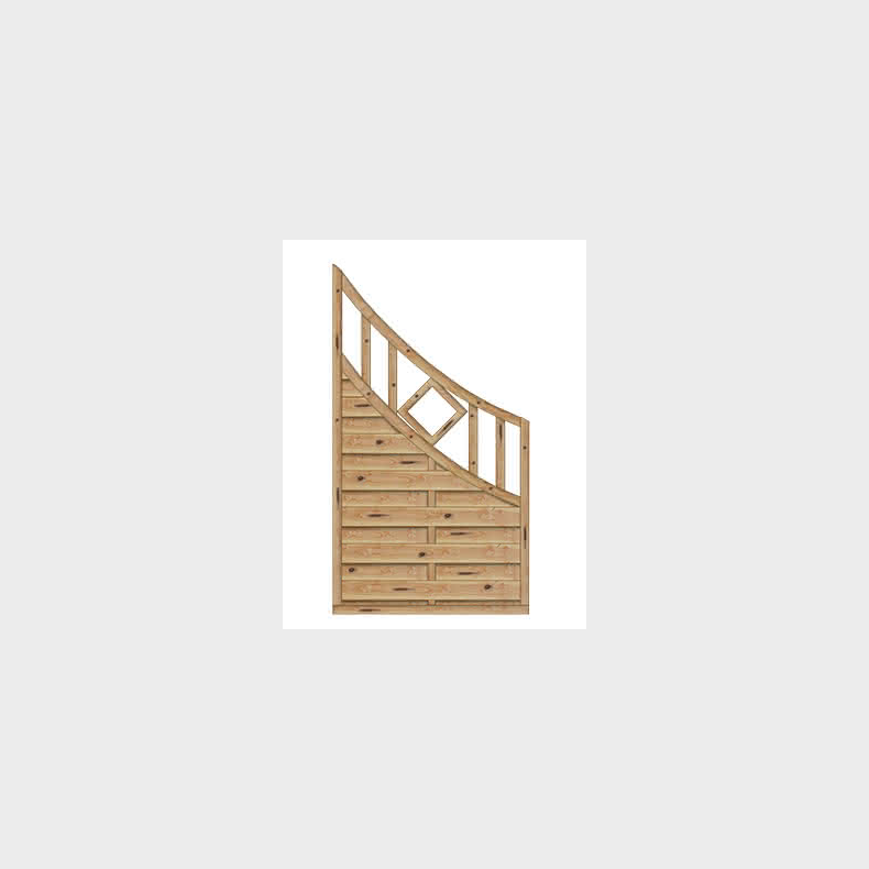 Mayor hegn med bue i l�rk 90x161/90cm (BxH)