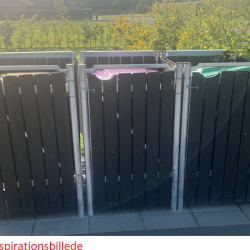 Hide Wood Black skraldespandsskjuler til 3 x 240L &#150;elegant og praktisk affaldslsning i dansk design