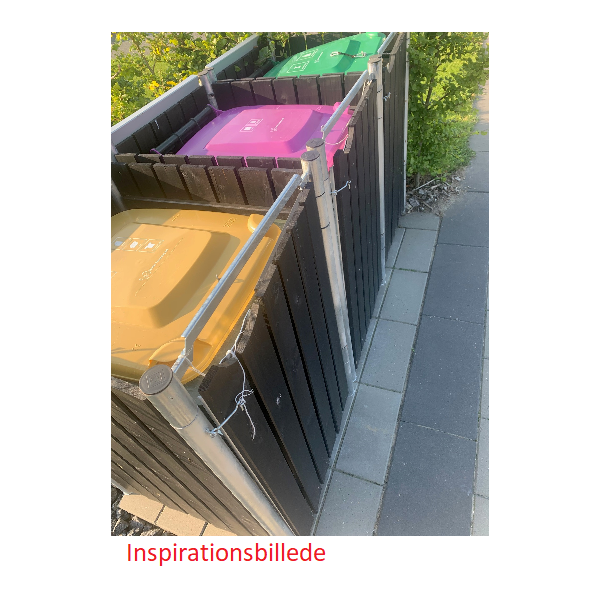 Hide Wood Black skraldespandsskjuler til 3 x 240L &#150;elegant og praktisk affaldslsning i dansk design