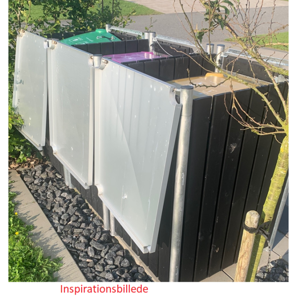 Hide Wood Black skraldespandsskjuler til 3 x 240L &#150;elegant og praktisk affaldslsning i dansk design