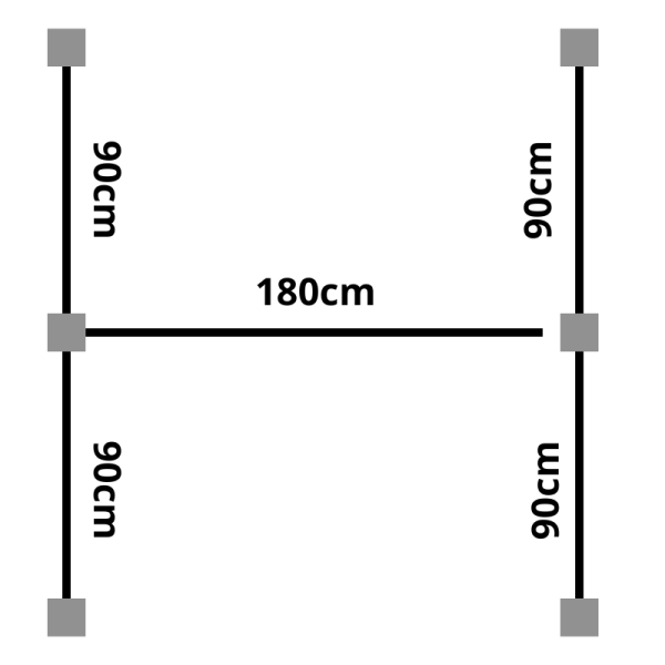 Nice Premium skraldespandsskjuler til deling mellem naboer