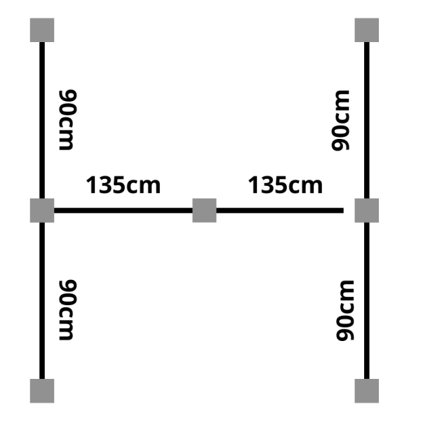 Nice Premium skraldespandsskjuler til deling mellem naboer