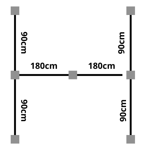 Nice Premium skraldespandsskjuler til deling mellem naboer
