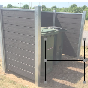 Nice Premium skraldespandsskjuler til deling mellem naboer