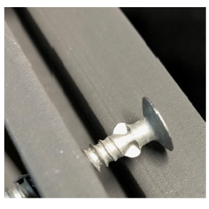 1x kasse (500stk) Lefkas facadeskrue med borespids (passer til ca. 31m2)