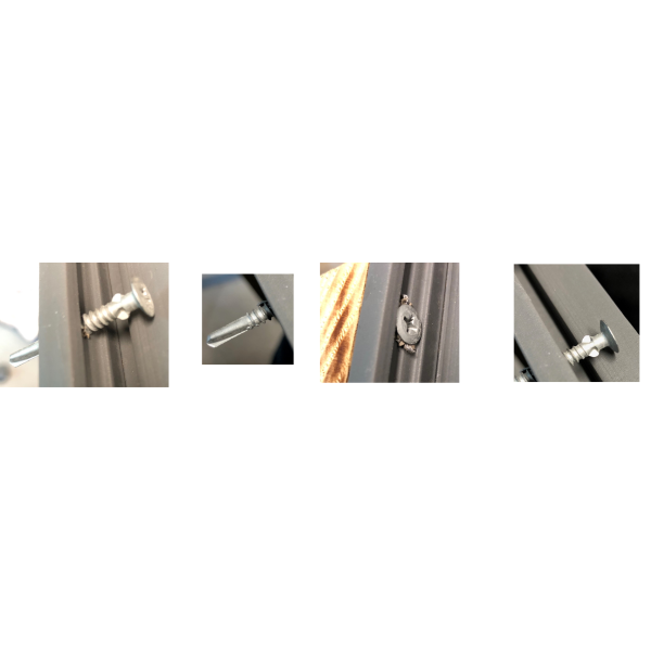 Lefkas facadeskrue med borespids til vores kompositbekldning model Lefkas passende til 1m2 (16stk.)