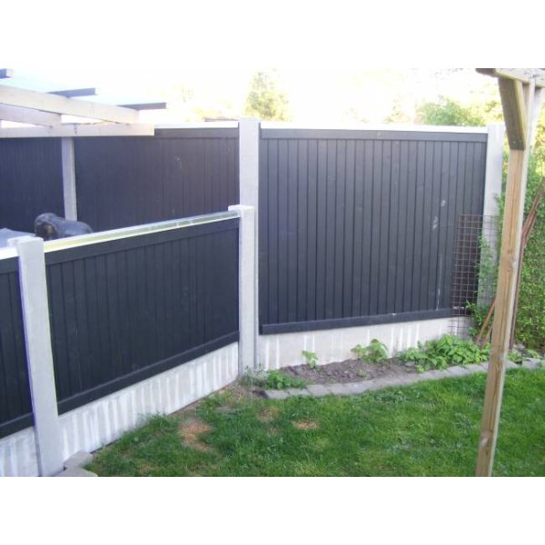 Lgtehegn trykimp. gran. sortmalet 189x120cm (150cm over jord)