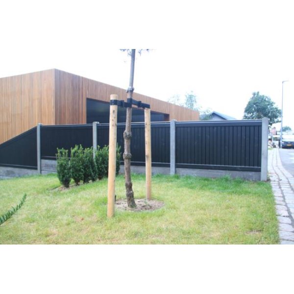 Lgtehegn trykimp. gran. sortmalet 189x120cm (150cm over jord)