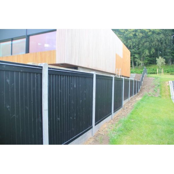 Lgtehegn trykimp. gran. sortmalet 189x120cm (150cm over jord)