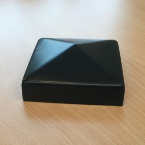 Pulverlakeret mrk antracit galvaniseret stolpehat 81x81mm