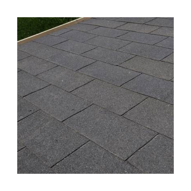 Tagpap shingles p 12m2 i sort (4 pakker)