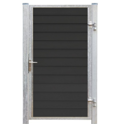 Stockholm enkeltlge i komposit inkl. stolper 97cm i bredden x den valgte hjde