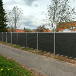 Stockholm komposithegn med aluminiumsstolper - Slvklasse