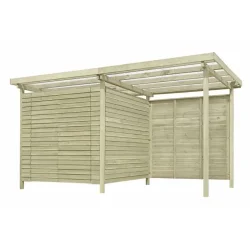 Bronzeklasse: Jmkiil redskabsskur model Stockholm 4,33m2 + 4,33m2 udhng