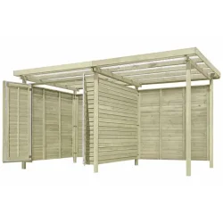 Bronzeklasse: Jmkiil redskabsskur model Stockholm 4,33m2 + 4,33m2 udhng