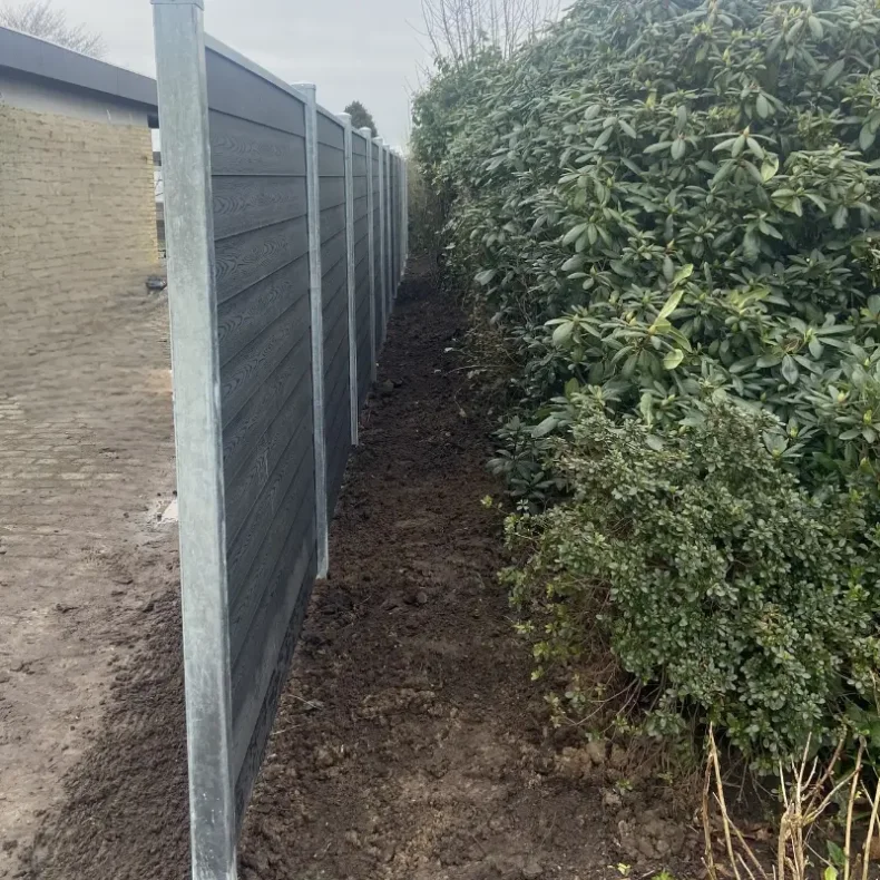 Stockholm komposithegn dobbeltklink med stlstolper &#150; Slvklasse