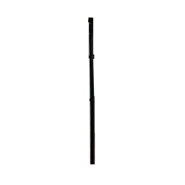 Stolpe 40x40x1800mm sort til panelhegn model "Tisvilde" inkl. beslag (slges kun med hegn)