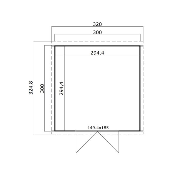 Svendborg havehus med dobbeltdr og fladt tag