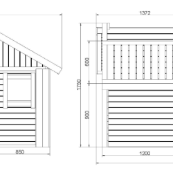 Tibalu leget�rn trykimpr�gneret med gr�n rutsjebane