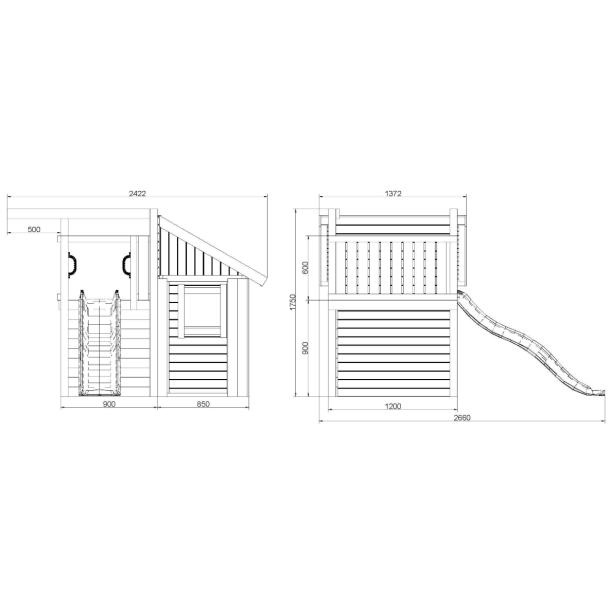 Tibalu leget�rn trykimpr�gneret med gr�n rutsjebane