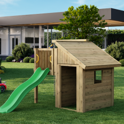 Tibalu leget�rn trykimpr�gneret med gr�n rutsjebane