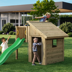 Tibalu leget�rn trykimpr�gneret med gr�n rutsjebane