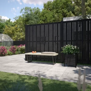 Tangent terrassehegn i sort 180x140cm (BxH)