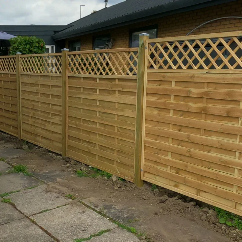 Lamelhegn med espalier -  model Toftlund 