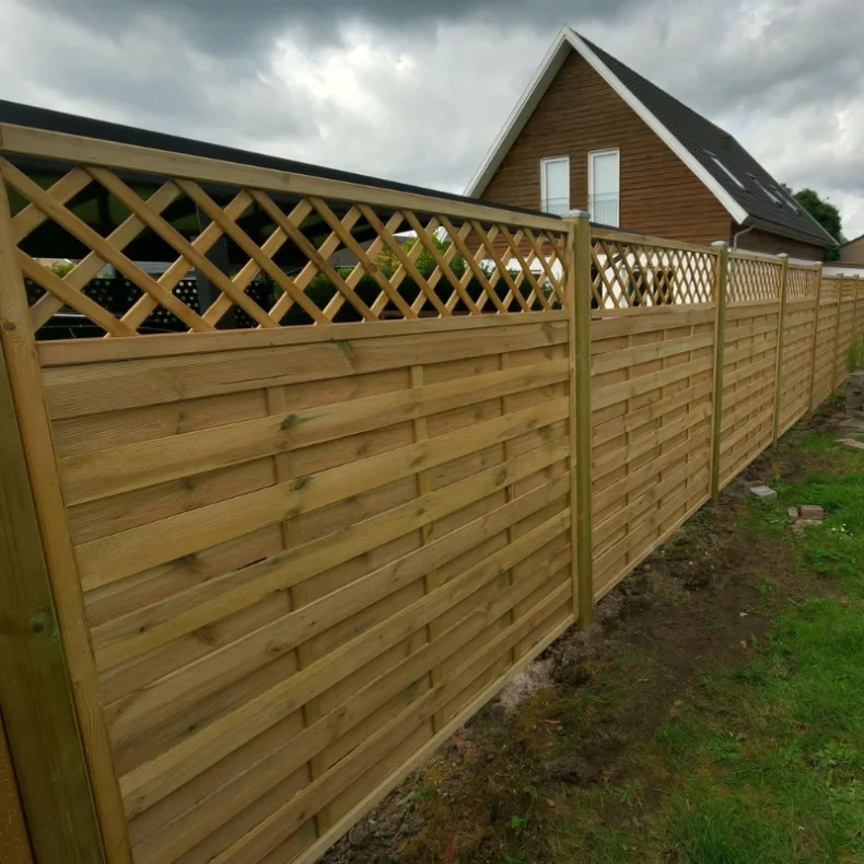 Lamelhegn 180x180 med Espalier  Model Toftlund