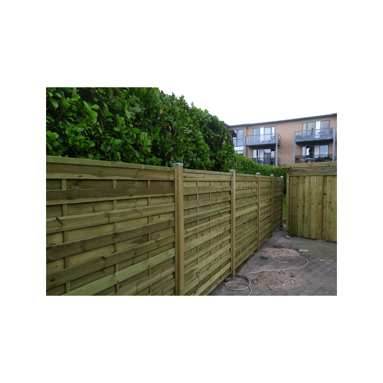 180x180cm Premium Lamelhegn model Toftlund