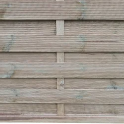 Lamelhegn model Toftlund inkl. træstolper og tilbehør